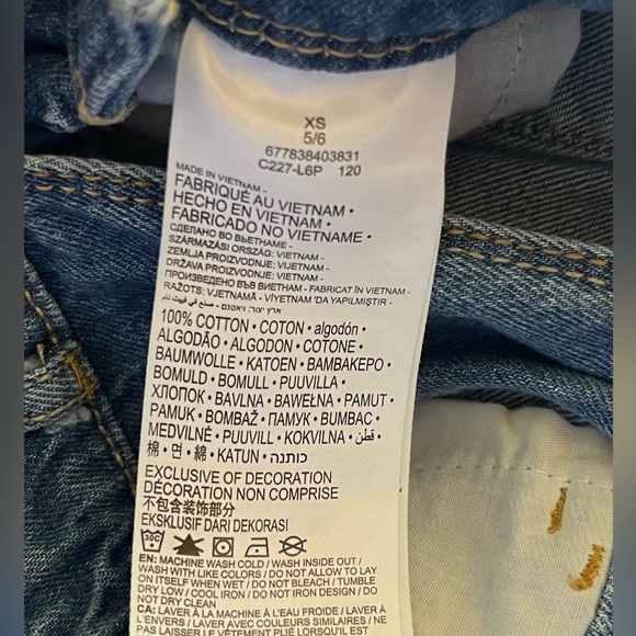 Levi’s child’s overalls Blue jeans kids shorts - Picture 2 of 13